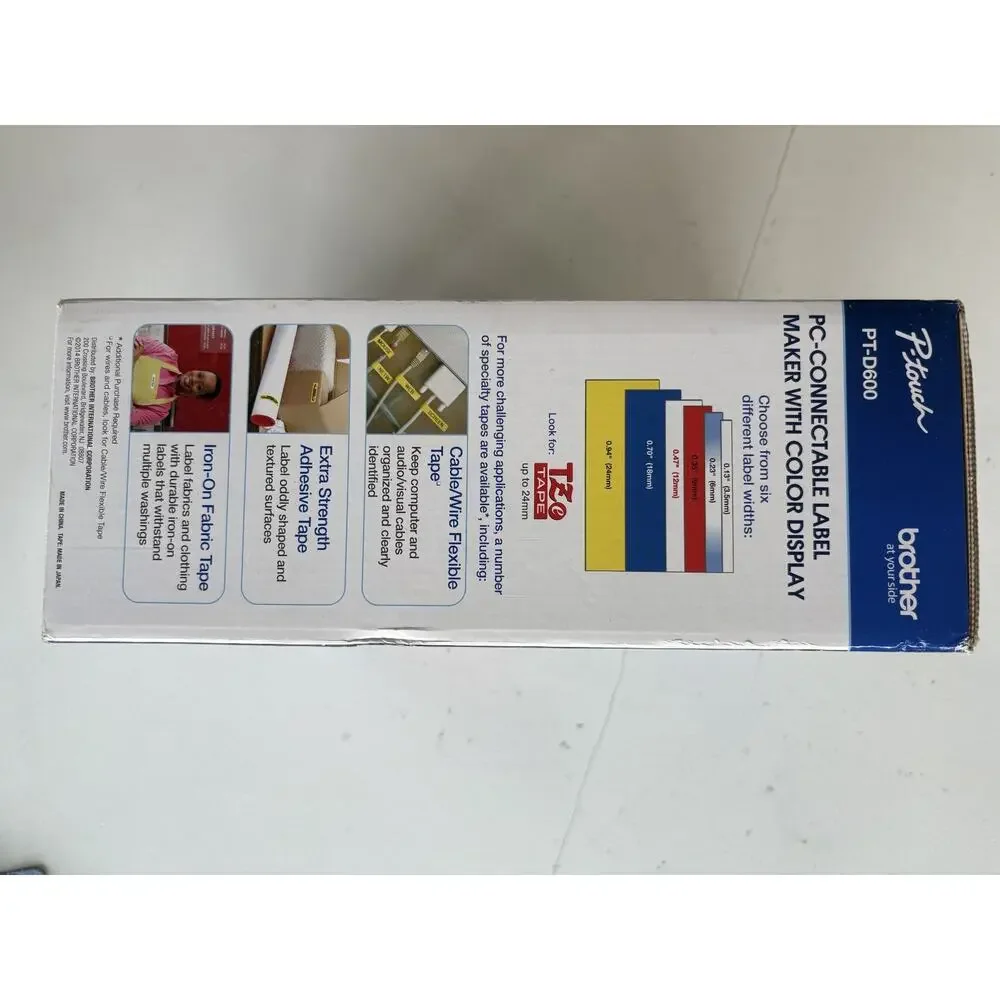 Brother PT-D600 PC-Connectable Label Maker with Color Display *New Open Box*
